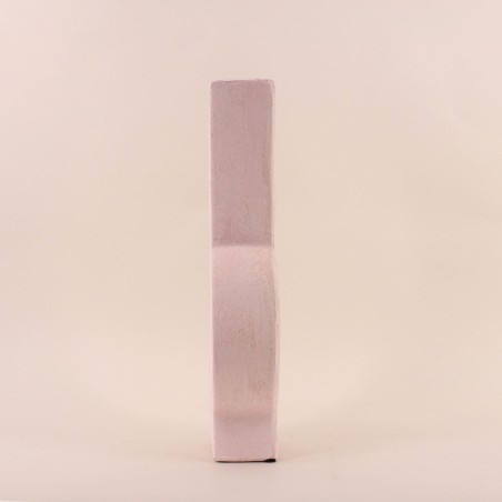 Vase géométrique en grès neutre 38cm | Hashtag Déco