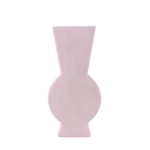 Vase géométrique en grès neutre 38cm | Hashtag Déco