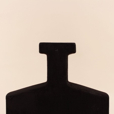 Vase design flacon grès neutre 30cm | Hashtag Déco