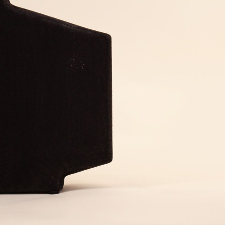 Vase design flacon grès neutre 30cm | Hashtag Déco