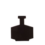 Vase design flacon grès neutre 30cm | Hashtag Déco