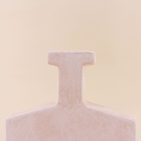 Vase design flacon grès neutre 30cm | Hashtag Déco