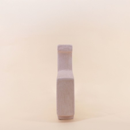 Vase design flacon grès neutre 30cm | Hashtag Déco