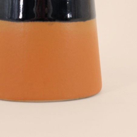 Set de 2 bougeoirs coniques noir et terracotta | Hashtag Déco