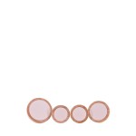 Lot de 4 patères rondes en bois de pin | Hashtag Déco