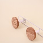 Patère métal blanc frêne, 4 têtes, élégance | Hashtag Déco