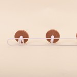 Patère métal blanc frêne, 4 têtes, élégance | Hashtag Déco