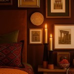 Set de 2 bougeoirs coniques noir et terracotta | Hashtag Déco