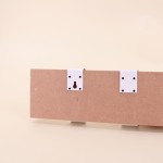 Patère 4 têtes bois métal blanc 51cm moderne | Hashtag Déco