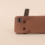 Patère bois foncé métal noir 30cm design chic | Hashtag Déco