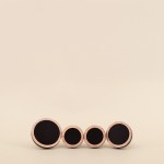 Lot de 4 patères rondes en bois de pin | Hashtag Déco