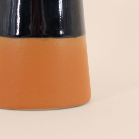 Set de 2 bougeoirs coniques noir et terracotta | Hashtag Déco