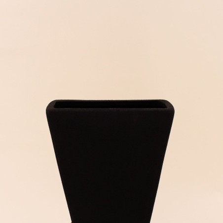 Vase géométrique en grès neutre 38cm | Hashtag Déco