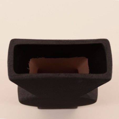 Vase géométrique en grès neutre 38cm | Hashtag Déco