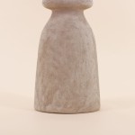 Bougeoir design grès sable 37cm | Hashtag Déco