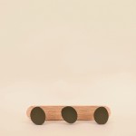 Patère 3 têtes métal noir bois | Hashtag Déco