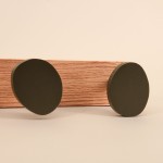 Patère 3 têtes métal noir bois | Hashtag Déco