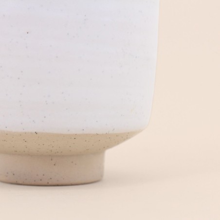 Lot de 2 photophores céramique beige | Hashtag Déco