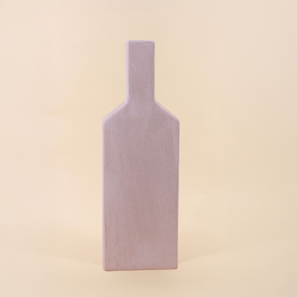 Vase géométrique en grès neutre 48cm | Hashtag Déco