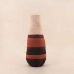 Vase en grès marron beige 45cm | Hashtag Déco