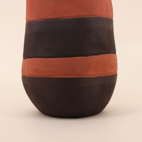 Vase en grès marron beige 45cm | Hashtag Déco