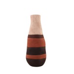 Vase en grès marron beige 45cm | Hashtag Déco