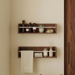 Étagère murale en bois naturel 50cm | Hashtag Déco