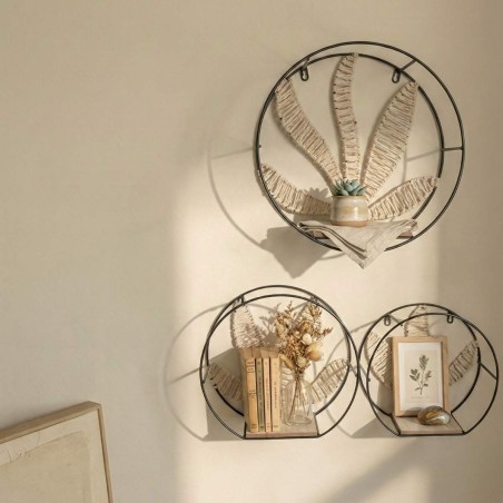 Set de 3 étagères murales en bois blanc | Hashtag Déco