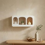 Étagère murale bois noir 40cm design élégant | Hashtag Déco