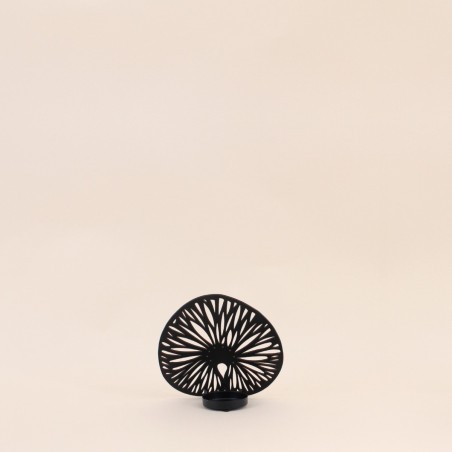 Lot de 2 photophores métal noir 14cm | Hashtag Déco