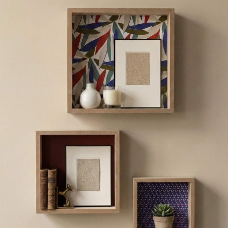 Lot de 3 étagères murales bois blanc | Hashtag Déco