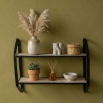Étagère murale bois et métal noir tendance | Hashtag Déco