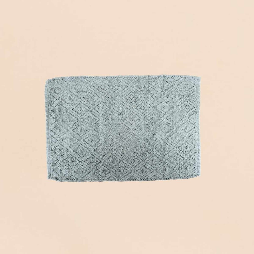 Tapis de bain vert coton 50x80cm | Hashtag Déco