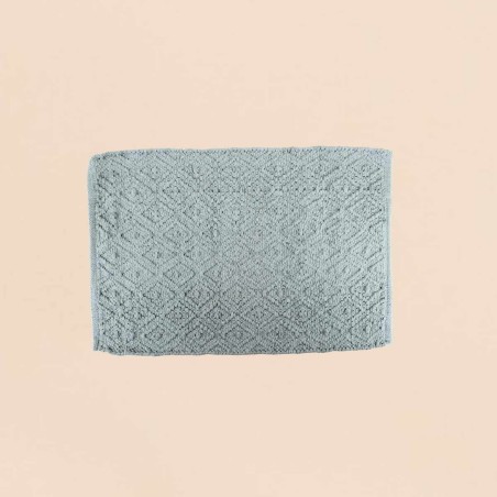 Tapis de bain vert coton 50x80cm | Hashtag Déco