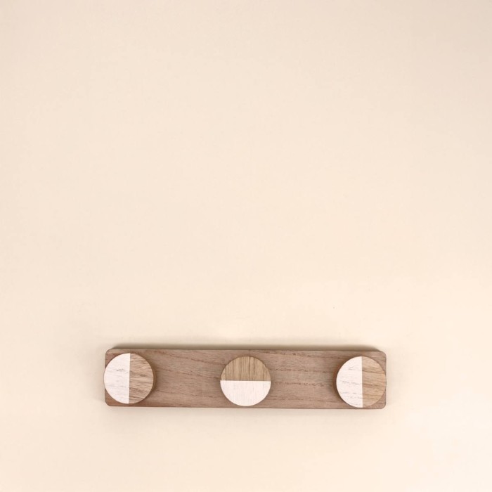 Porte manteau bois 34cm naturel | Hashtag Déco
