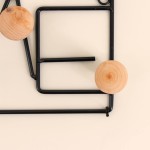 Patère en métal noir "Home" 40cm | Hashtag Déco