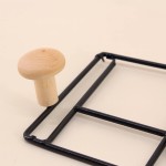 Patère en métal noir "Home" 40cm | Hashtag Déco