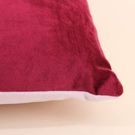 Coussin rectangulaire satiné bleu 30x50cm | Hashtag Déco