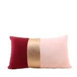 Coussin rectangulaire satiné bleu 30x50cm | Hashtag Déco