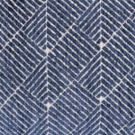 Coussin à motifs géométriques coton bleu 30x50 | Hashtag Déco