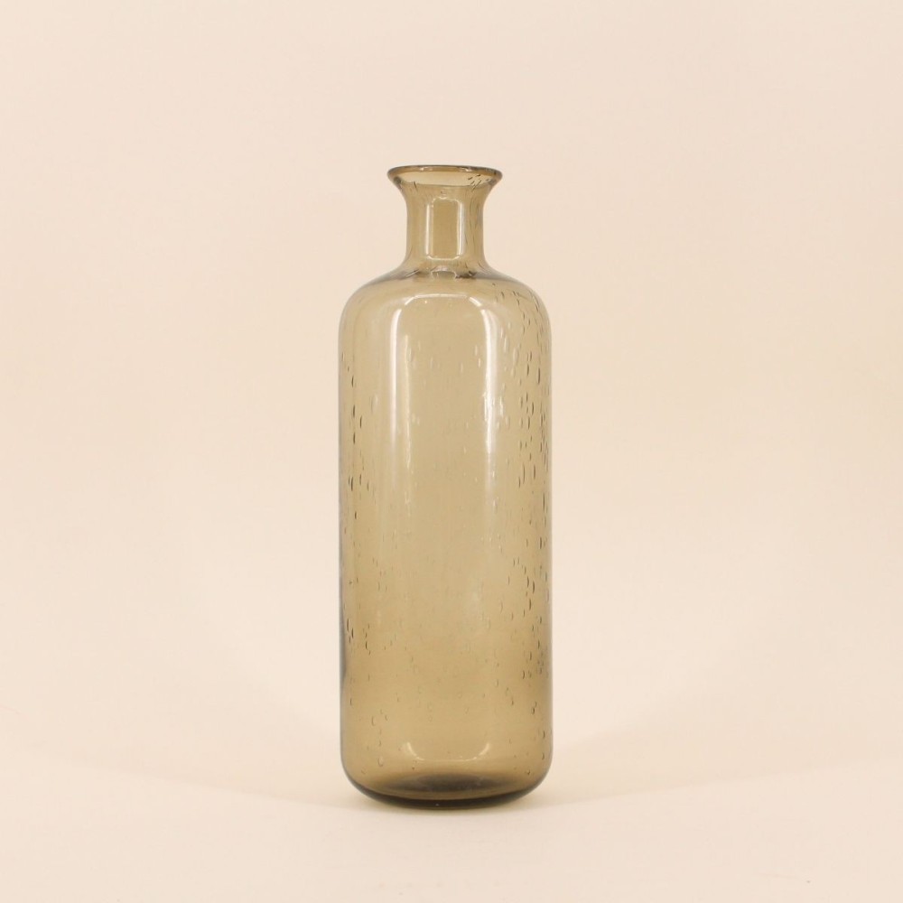 Vase verre marron 30cm, élégance moderne | Hashtag Déco