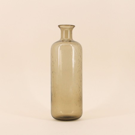 Vase verre marron 30cm, élégance moderne | Hashtag Déco