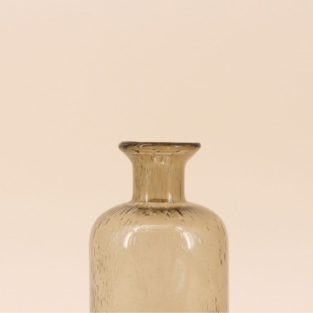 Vase verre marron 30cm, élégance moderne | Hashtag Déco