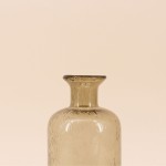 Vase verre marron 30cm, élégance moderne | Hashtag Déco