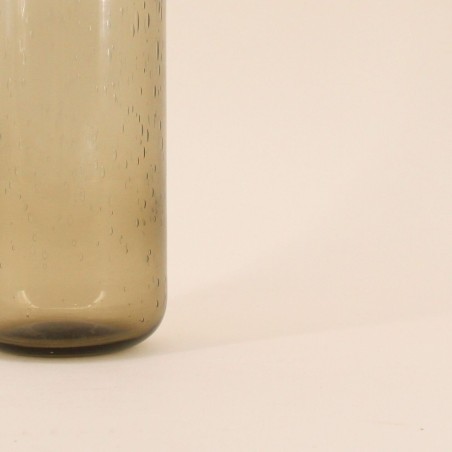 Vase verre marron 30cm, élégance moderne | Hashtag Déco