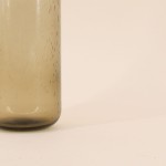 Vase verre marron 30cm, élégance moderne | Hashtag Déco