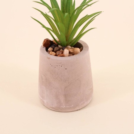 Plante artificielle ciment gris 11cm élégante | Hashtag Déco