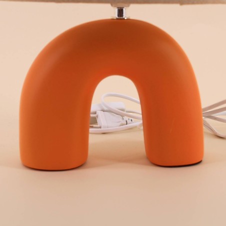 Lampe arche céramique terracotta élégante | Hashtag Déco