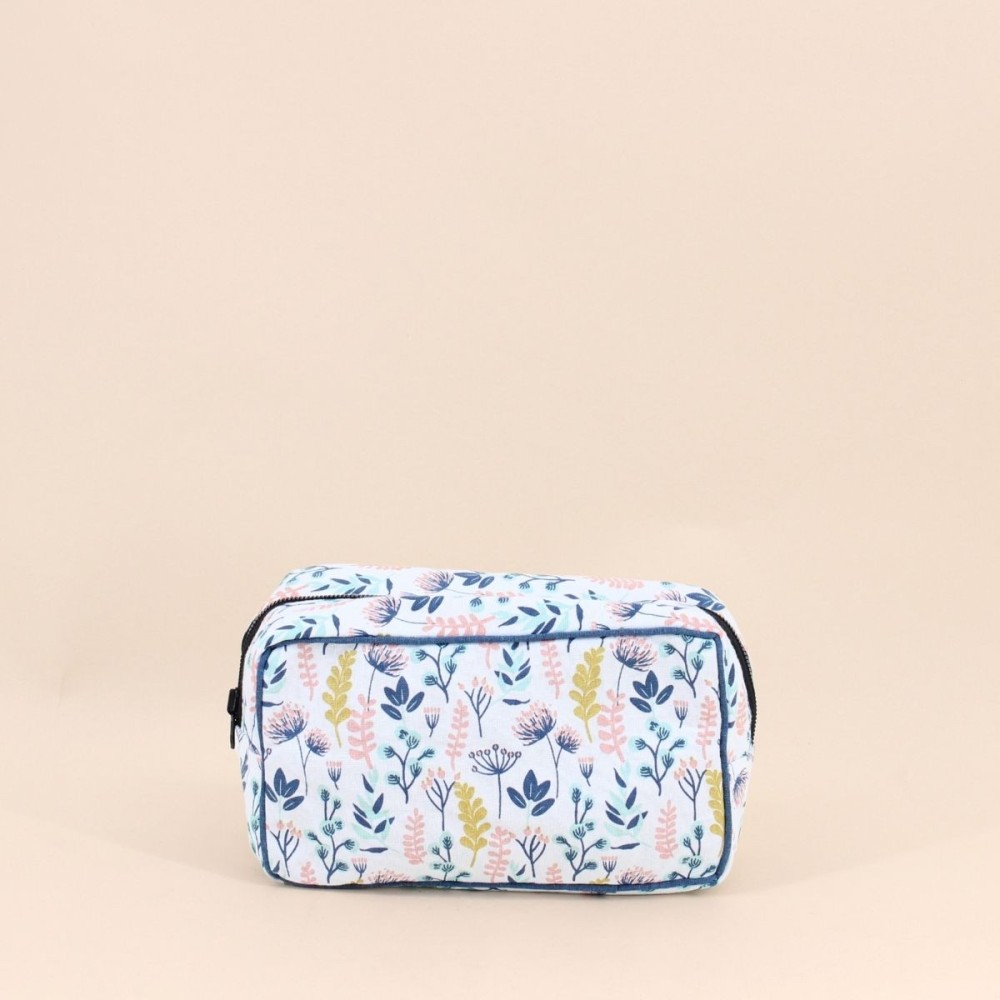 Trousse de toilette tissu imprimé fleuris | Hashtag Déco Trousse de toilette tissu imprimé fleuris | Hashtag Déco
