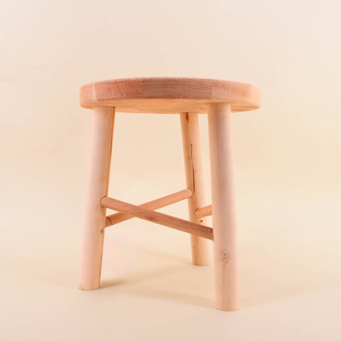 Tabouret bois clair naturel, charme épuré | Hashtag Déco